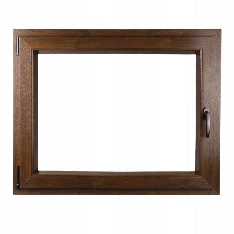 ALUCON OKNO PCV 1000 x 800 mm / 100x80 cm Dwustronny Orzech Lewe