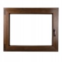 ALUCON OKNO PCV 1100 x 800 mm / 110x80 cm Dwustronny Orzech Lewe