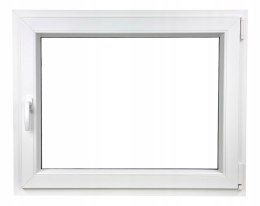 ALUCON OKNO PCV 60x50 / 600x500 mm Białe RU Prawe 2 Szyby 58mm