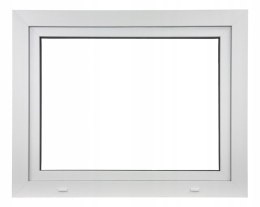 ALUCON OKNO PCV 60x50 / 600x500 mm Białe RU Prawe 2 Szyby 58mm