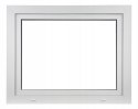 ALUCON OKNO PCV 60x60 / 600x600 mm Białe RU Prawe 2 Szyby 58mm