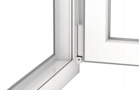 ALUCON OKNO PCV 60x60 / 600x600 mm Białe RU Prawe 2 Szyby 58mm