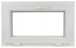 OKNO PCV 90x40 / 900x400 UCHYLNE BIAŁE 2 Szyby 76mm