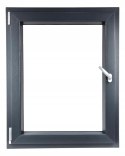 ALUCON OKNO PCV 1000 x 1100 mm / 100x110 cm Dwustronny Antracyt Lewe
