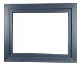 ALUCON OKNO PCV 1000 x 500 mm / 100x50 cm Dwustronny Antracyt Lewe