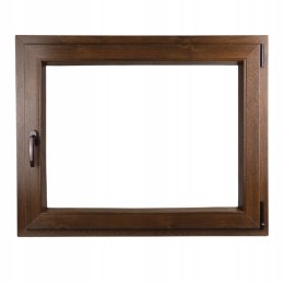 ALUCON OKNO PCV 1000 x 500 mm / 100x50 cm Dwustronny Orzech Prawe