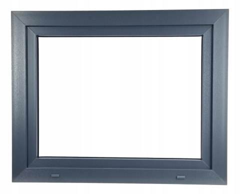 ALUCON OKNO PCV 1100 x 600 mm / 110x60 cm Dwustronny Antracyt Lewe