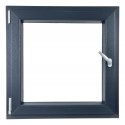 ALUCON OKNO PCV 1200 x 1200 mm / 120x120 cm Dwustronny Antracyt Lewe