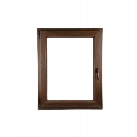 ALUCON OKNO PCV 800 x 1200 mm / 80x120 cm Dwustronny Orzech Lewe