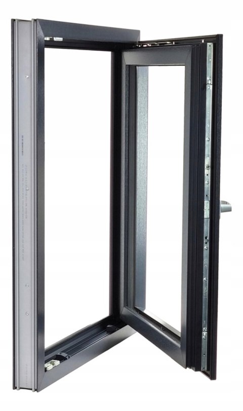 ALUCON OKNO PCV 1000 x 1100 mm / 100x110 cm Dwustronny Antracyt Prawe