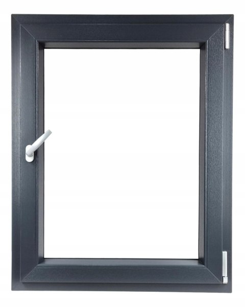 ALUCON OKNO PCV 1000 x 1100 mm / 100x110 cm Dwustronny Antracyt Prawe