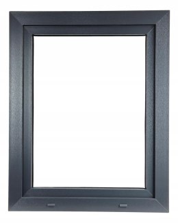 ALUCON OKNO PCV 1000 x 1200 mm / 100x120 cm Dwustronny Antracyt Prawe