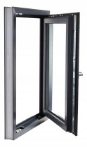 ALUCON OKNO PCV 1000 x 1200 mm / 100x120 cm Dwustronny Antracyt Prawe