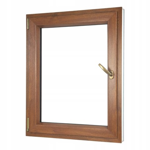 ALUCON OKNO PCV 1000 x 1300 mm / 100x130 cm Dwustronny Złoty Dąb Lewe