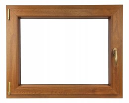 ALUCON OKNO PCV 1000 x 600 mm / 100x60 cm Dwustronny Złoty Dąb Lewe