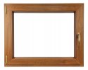 ALUCON OKNO PCV 1100 x 700 mm / 110x70 cm Dwustronny Złoty Dąb Lewe