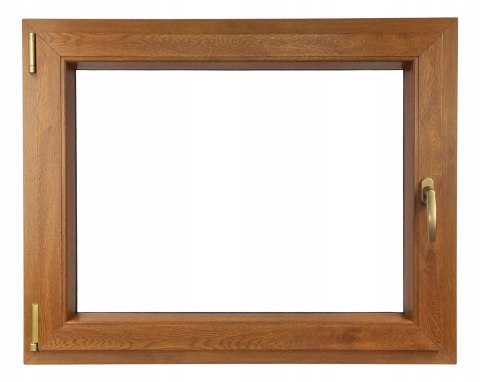 ALUCON OKNO PCV 1100 x 700 mm / 110x70 cm Dwustronny Złoty Dąb Lewe