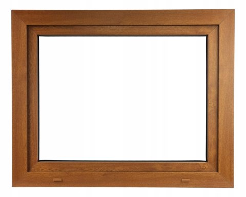 ALUCON OKNO PCV 1100 x 700 mm / 110x70 cm Dwustronny Złoty Dąb Lewe