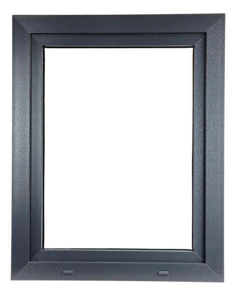 ALUCON OKNO PCV 800 x 1000 mm / 80x100 cm Dwustronny Antracyt Prawe