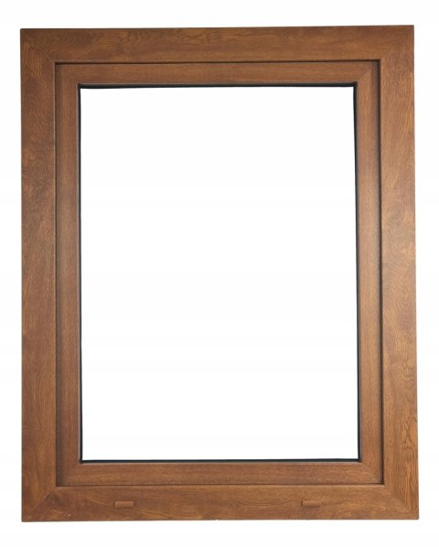 ALUCON OKNO PCV 800 x 1000 mm / 80x100 cm Dwustronny Złoty Dąb Lewe