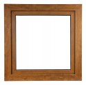 ALUCON OKNO PCV 1000 x 1000 mm / 100x100 cm Dwustronny Złoty Dąb Prawe