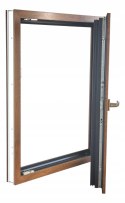 ALUCON OKNO PCV 1000 x 1100 mm / 100x110 cm Dwustronny Złoty Dąb Prawe