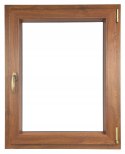 ALUCON OKNO PCV 1000 x 1200 mm / 100x120 cm Dwustronny Złoty Dąb Prawe