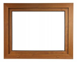 ALUCON OKNO PCV 1000 x 600 mm / 100x60 cm Dwustronny Złoty Dąb Prawe