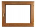 ALUCON OKNO PCV 1200 x 1200 mm / 120x120 cm Dwustronny Złoty Dąb Prawe