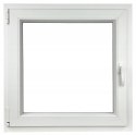 ALUCON OKNO PCV 1200 x 1200 mm / 120x120 cm Zewnętrzny Ciemny Dąb Lewe