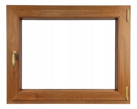 ALUCON OKNO PCV 1200 x 800 mm / 120x80 cm Dwustronny Złoty Dąb Prawe