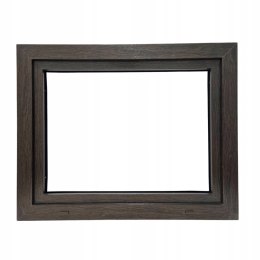 ALUCON OKNO PCV 1000 x 800 mm / 100x80 cm Zewnętrzny Ciemny Dąb Lewe