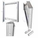 ALUCON OKNO PCV 800 x 1000 mm / 80x100 cm Zewnętrzny Ciemny Dąb Lewe