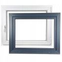 ALUCON OKNO PCV 1000 x 800 mm / 100x80 cm Zewnętrzny Antracyt Prawe