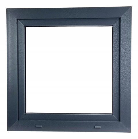 ALUCON OKNO PCV 1100 x 1100 mm / 110x110 cm Zewnętrzny Antracyt Lewe