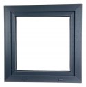 ALUCON OKNO PCV 1100 x 1100 mm / 110x110 cm Zewnętrzny Antracyt Prawe
