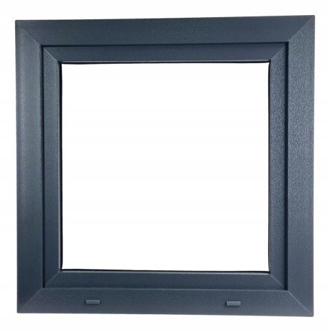 ALUCON OKNO PCV 1100 x 1100 mm / 110x110 cm Zewnętrzny Antracyt Prawe