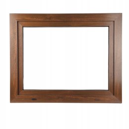 ALUCON OKNO PCV 1000 x 500 mm / 100x50 cm Zewnętrzny Orzech Lewe