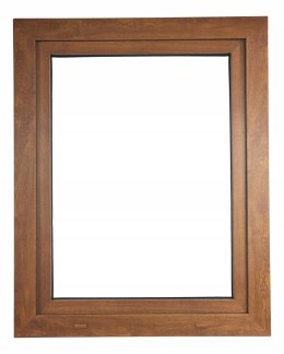 ALUCON OKNO PCV 800 x 1000 mm / 80x100 cm Zewnętrzny Złoty Dąb Lewe