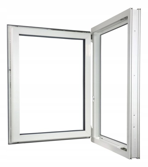ALUCON OKNO PCV 800 x 1000 mm / 80x100 cm Zewnętrzny Złoty Dąb Lewe