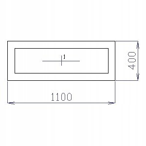 OKNO PCV 110 X 40 / 1100 x 400 mm FIX BIAŁE 24H