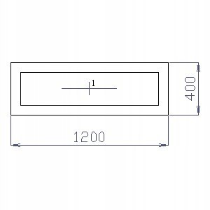OKNO PCV 120 X 40 / 1200 x 400 mm FIX BIAŁE 24H