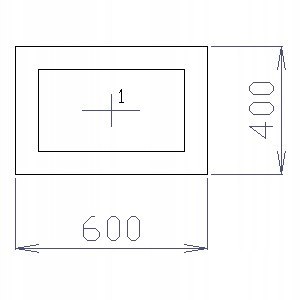 OKNO PCV 60 X 40 / 600 x 400 FIX 1 X ANTRACYT