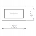 OKNO PCV 70 X 40 / 700 x 400 FIX 1 X ANTRACYT
