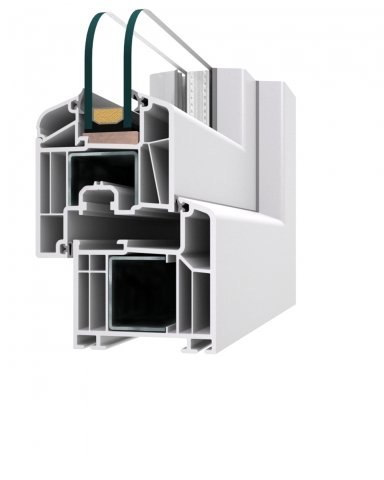 OKNO PCV 90 x 210 / 900 X 2100 mm R BIAŁE BALKON