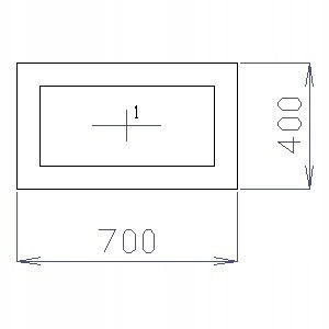 OKNO PCV 70 X 40 / 700 x 400 FIX 1 X ZŁOTY DĄB