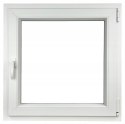 ALUCON OKNO PCV 1000 x 1000 mm / 100x100 cm Zewnętrzny Złoty Dąb Prawe