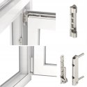 ALUCON OKNO PCV 800 x 1000 mm / 80x100 cm Zewnętrzny Złoty Dąb Prawe