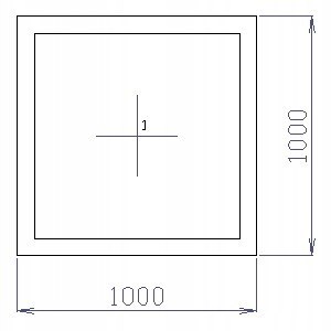 OKNO PCV 100 X 100 / 1000 x 1000 mm FIX BIAŁE 24H