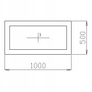 OKNO PCV 100 X 50 / 1000 x 500 mm FIX BIAŁE 24H